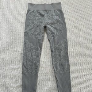 Fashion Nova Gray Patterned Leggings